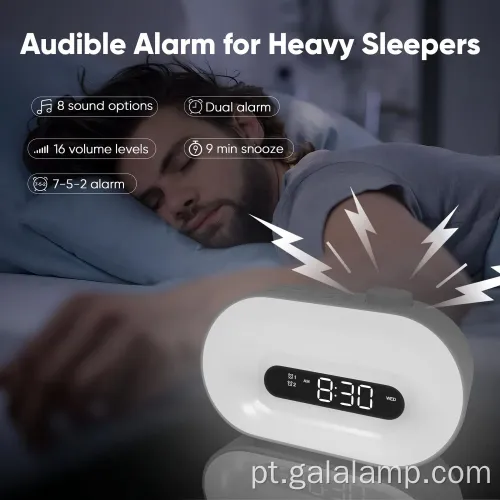 Palestrante de música RGB multifuncional com monitoramento do sono